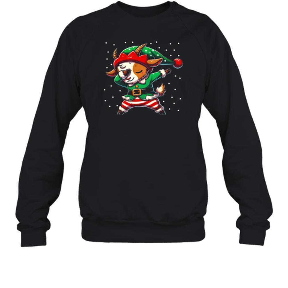 Christmas Goat Elf Funny Goat Lover Farmer T-Shirt